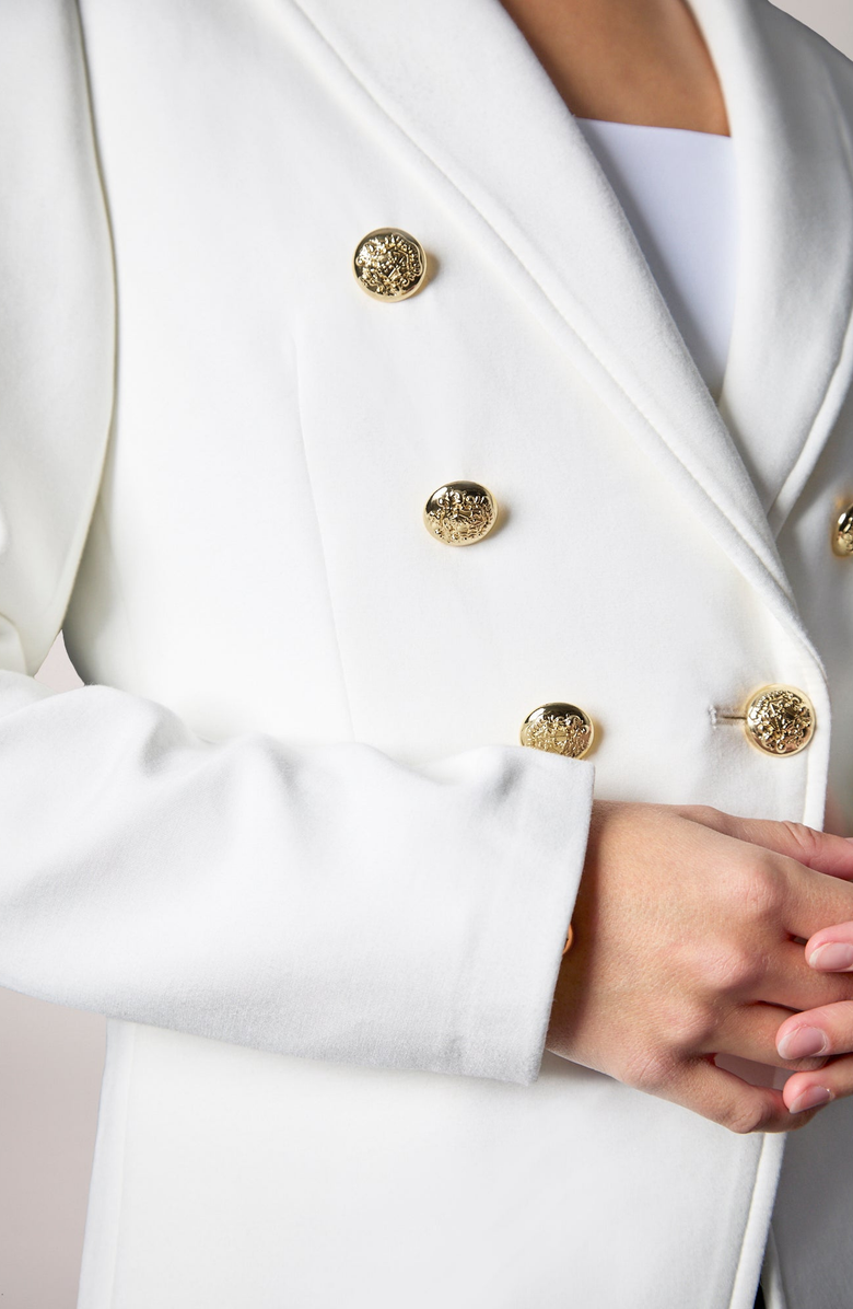 BLUE REVIVAL Helen Double Breasted Blazer, Alternate, color, Whipped Cream