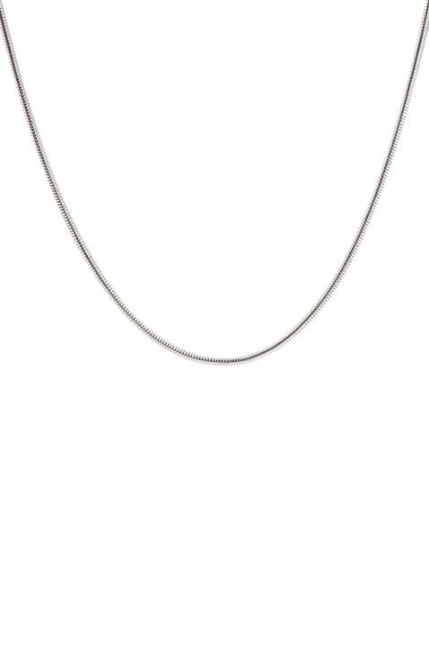 Round Herringbone Layering Necklace