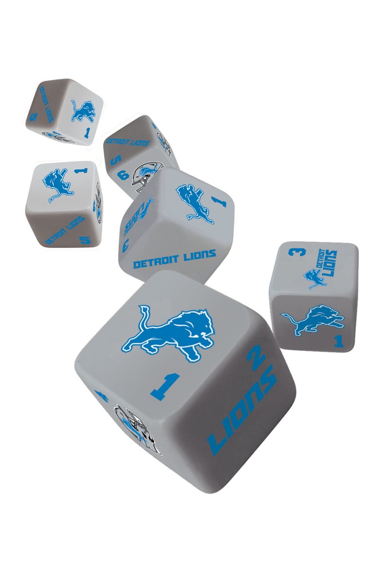 Detroit Lions Dice Set - 19mm, Alternate, color, Multicolor