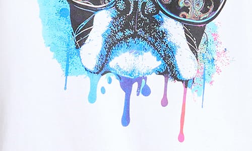 Robert Graham Jetset Frenchie Graphic T-shirt In White