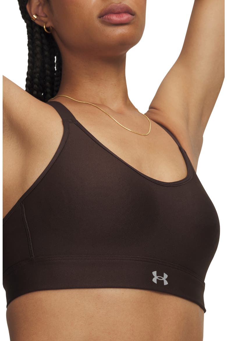 Continuum Mid Impact Racerback Sports Bra, Alternate, color, KONA BROWN