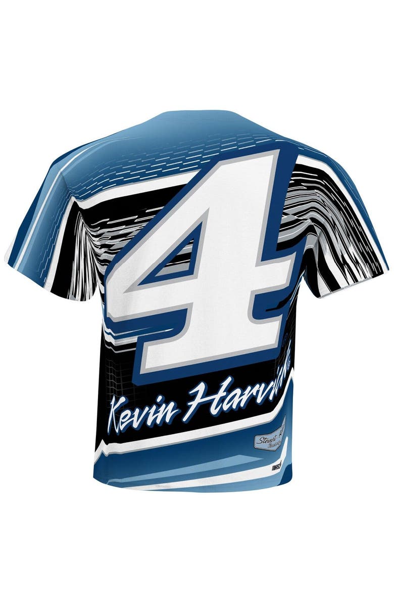 STEWART-HAAS RACING Men's Stewart-Haas Racing Team Collection White Kevin Harvick Sublimated Speedster T-Shirt, Alternate, color, White