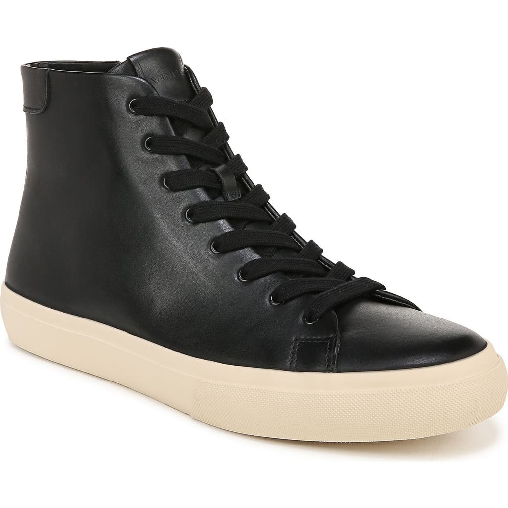Vince Men's Fulton High Top Leather Oxford Shoes In Black