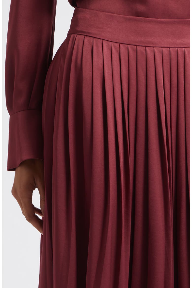 Dillon Pleated Skirt, Alternate, color, WINE