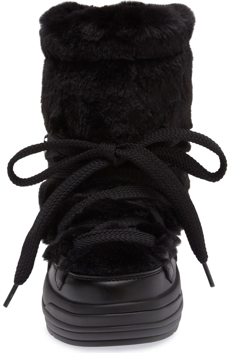Moncler Insolux Faux Fur Trim Snow Boot, Alternate, color,