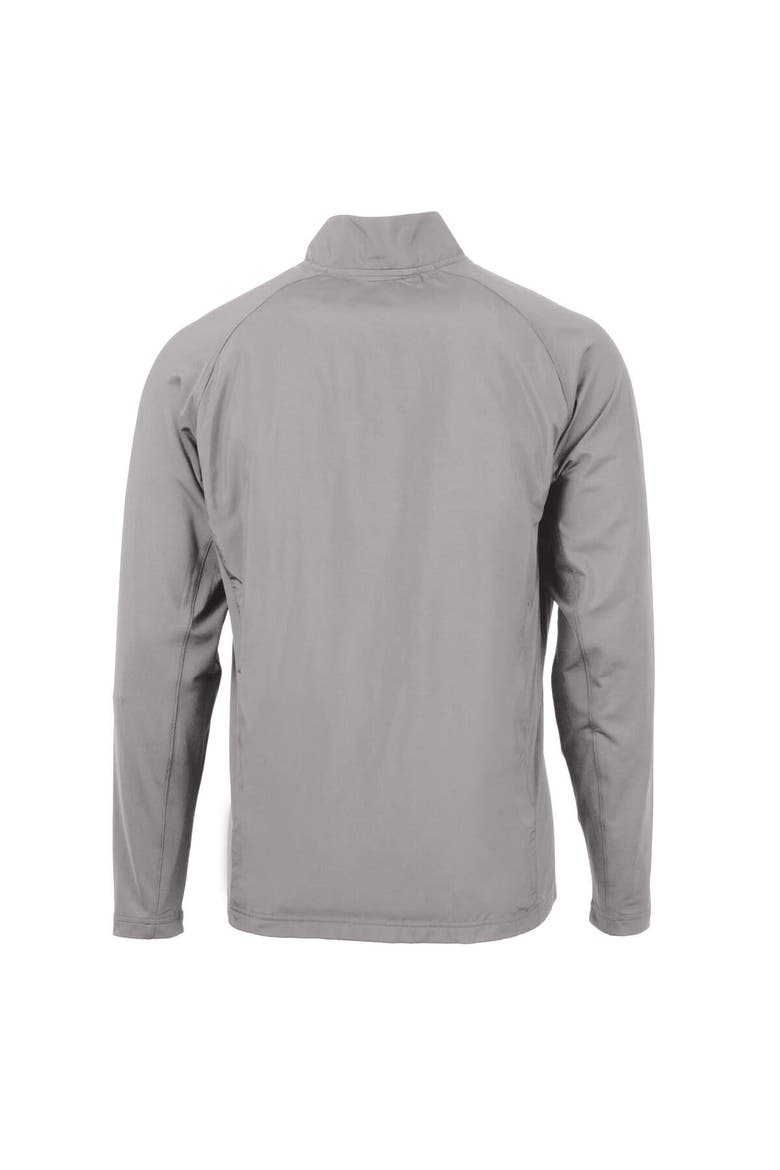Men's Cutter & Buck  Silver Buffalo Bills Helmet Adapt Eco Knit Hybrid Recycled Full-Zip Jacket, Alternate, color, Silver