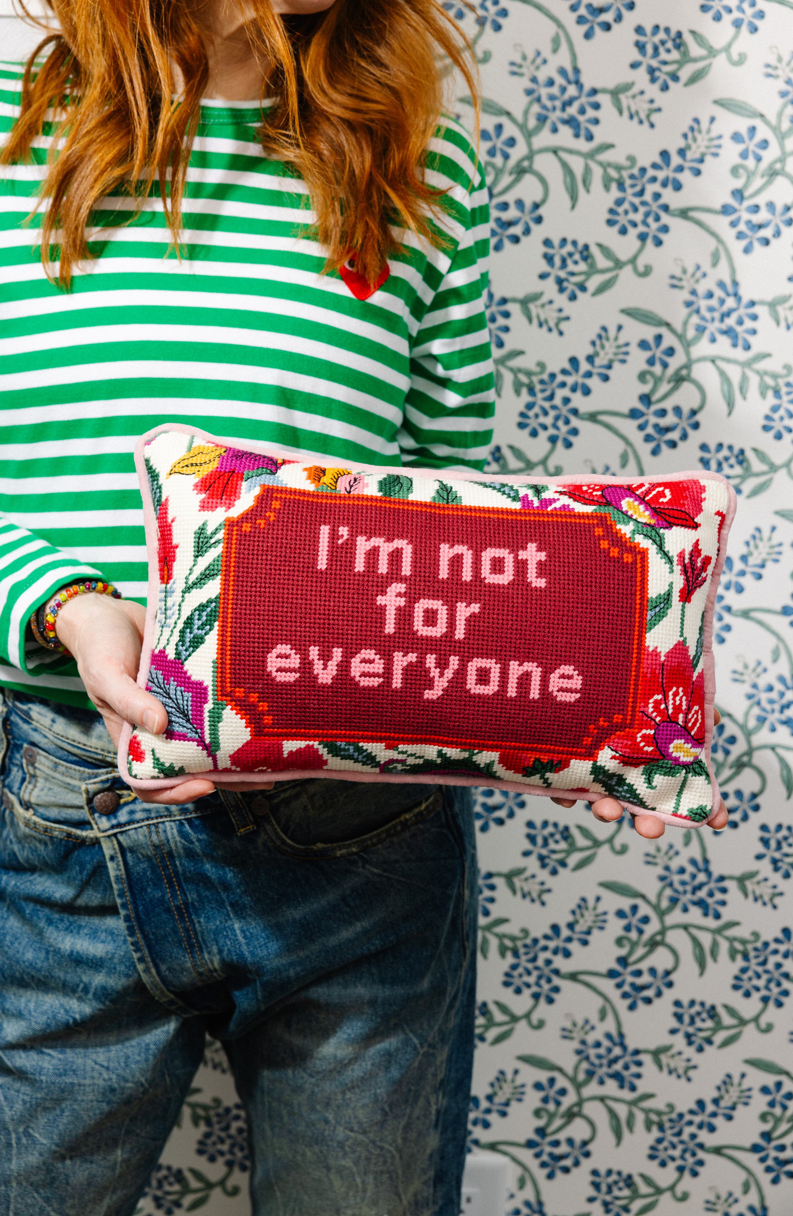 Furbish Studio Needlepoint Pillow - Thumbnail 3