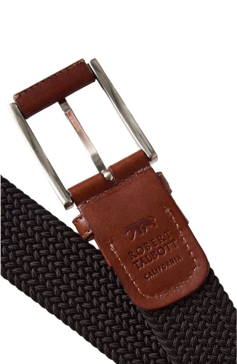 Robert Talbott Stretch Nylon Garfield Belt, Alternate, color, Black