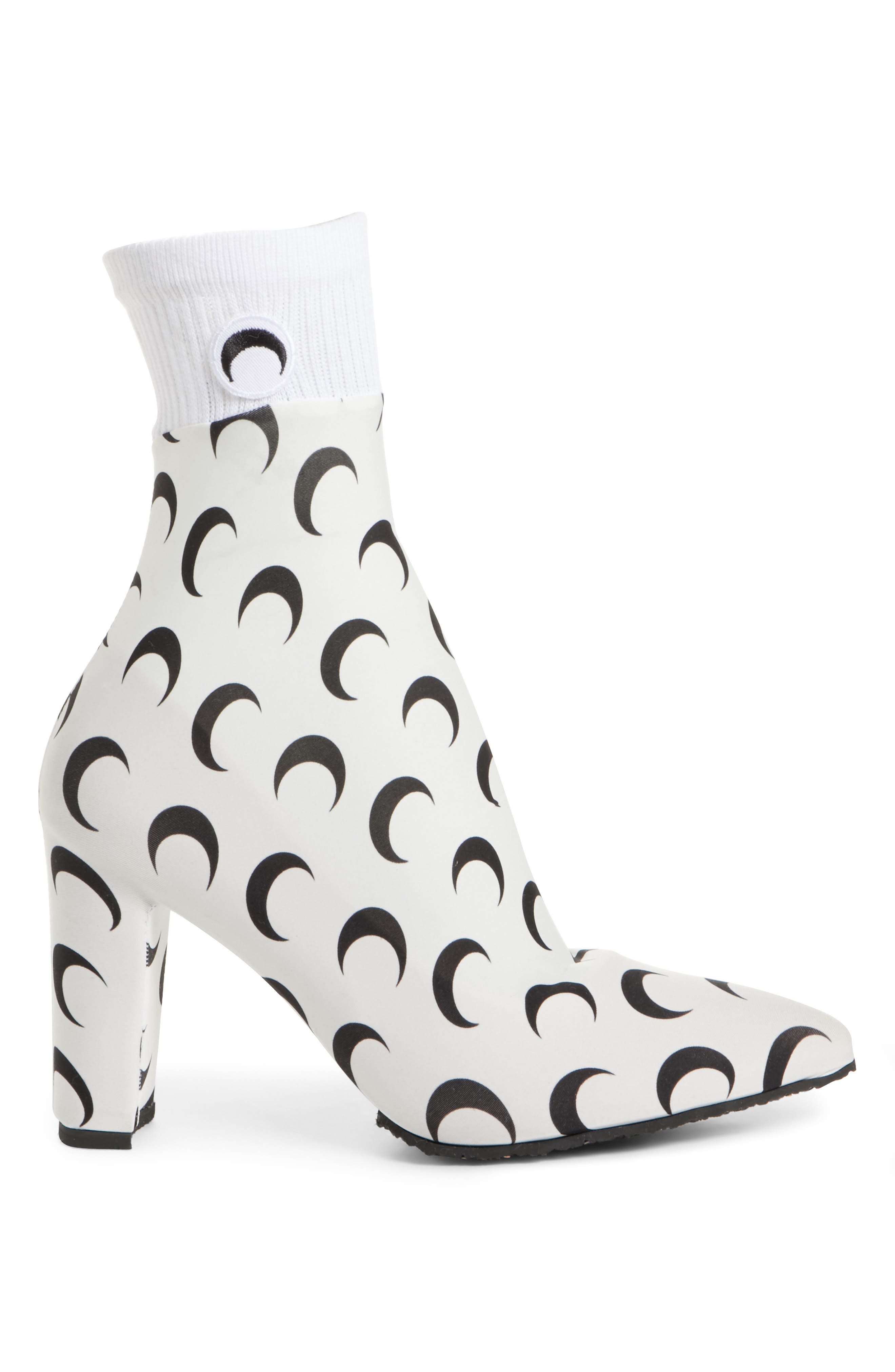 Marine Serre Moon Print Sock Boot, Alternate, color, 