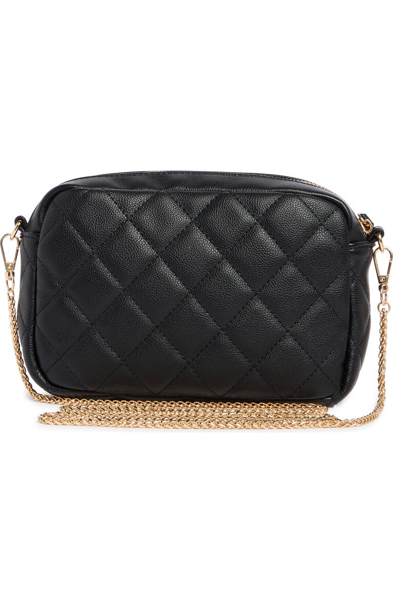 URBAN EXPRESSIONS HANDBAGS Quilted Crossbody Bag, Alternate, color, Black