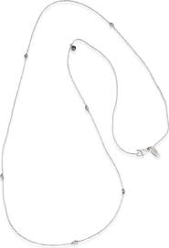 SAMUEL B. Labradorite & Diamond Station Necklace