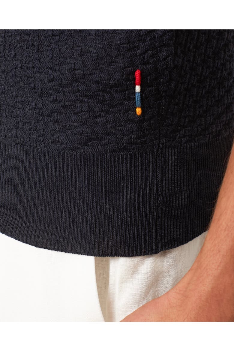 Burnham Silk Tailored-Fit Polo Shirt, Alternate, color, NIGHT IRIS