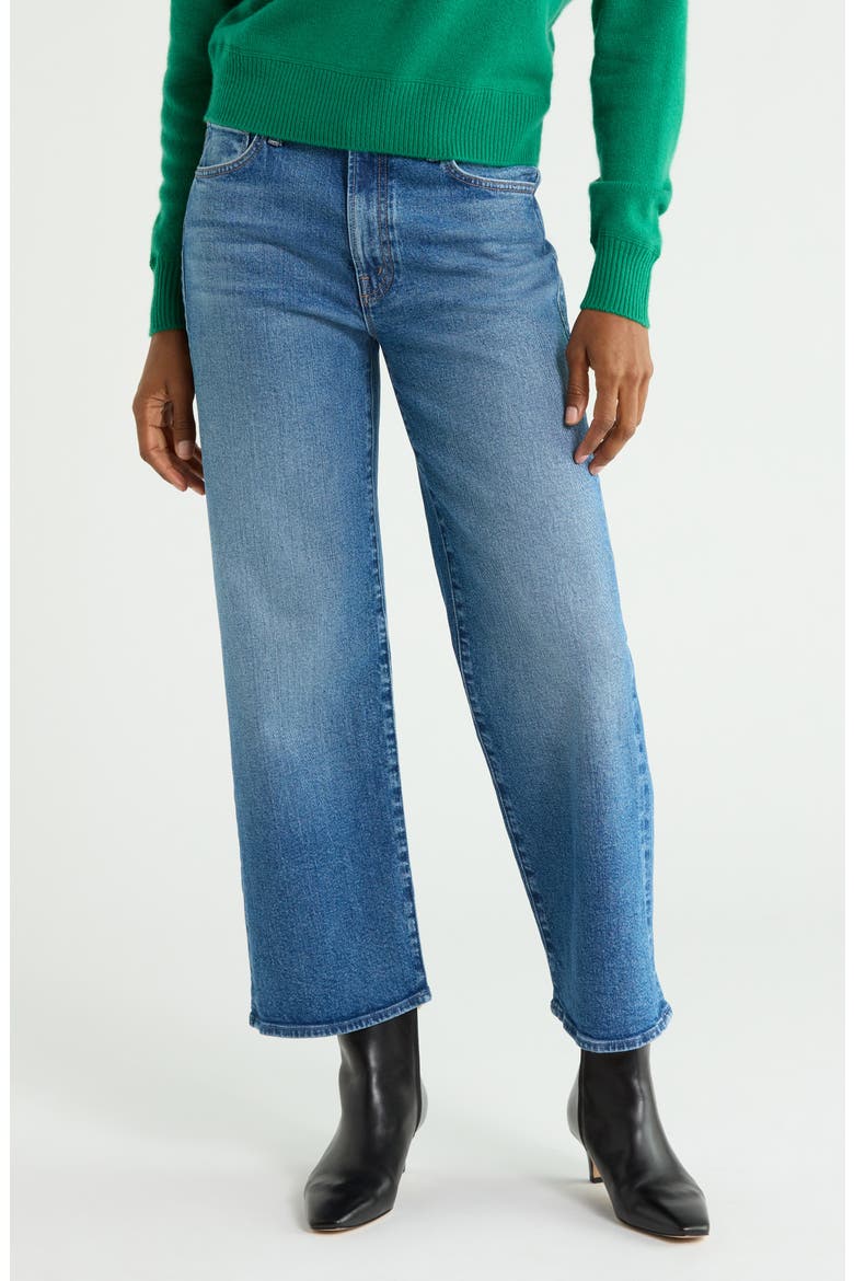The Dodger Ankle High Waist Straight Leg Jeans, Main, color, KNICK KNACK PADDY WHACK