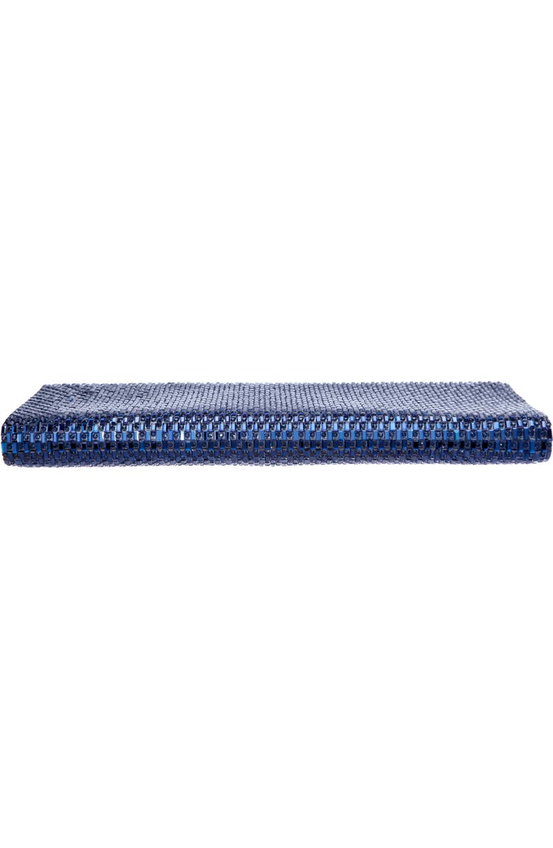 Nina Crystal Beaded Clutch, Alternate, color, Navy