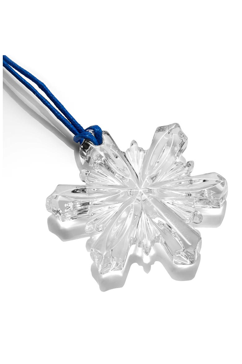 Mini Snowflake Crystal Ornament, Alternate, color, WHITE