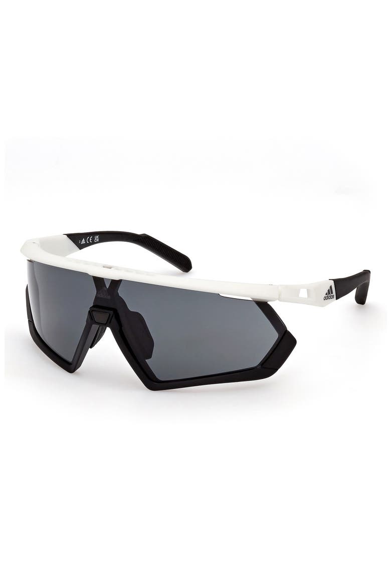 Shield Sunglasses, Alternate, color, WHITE/ OTHER / SMOKE