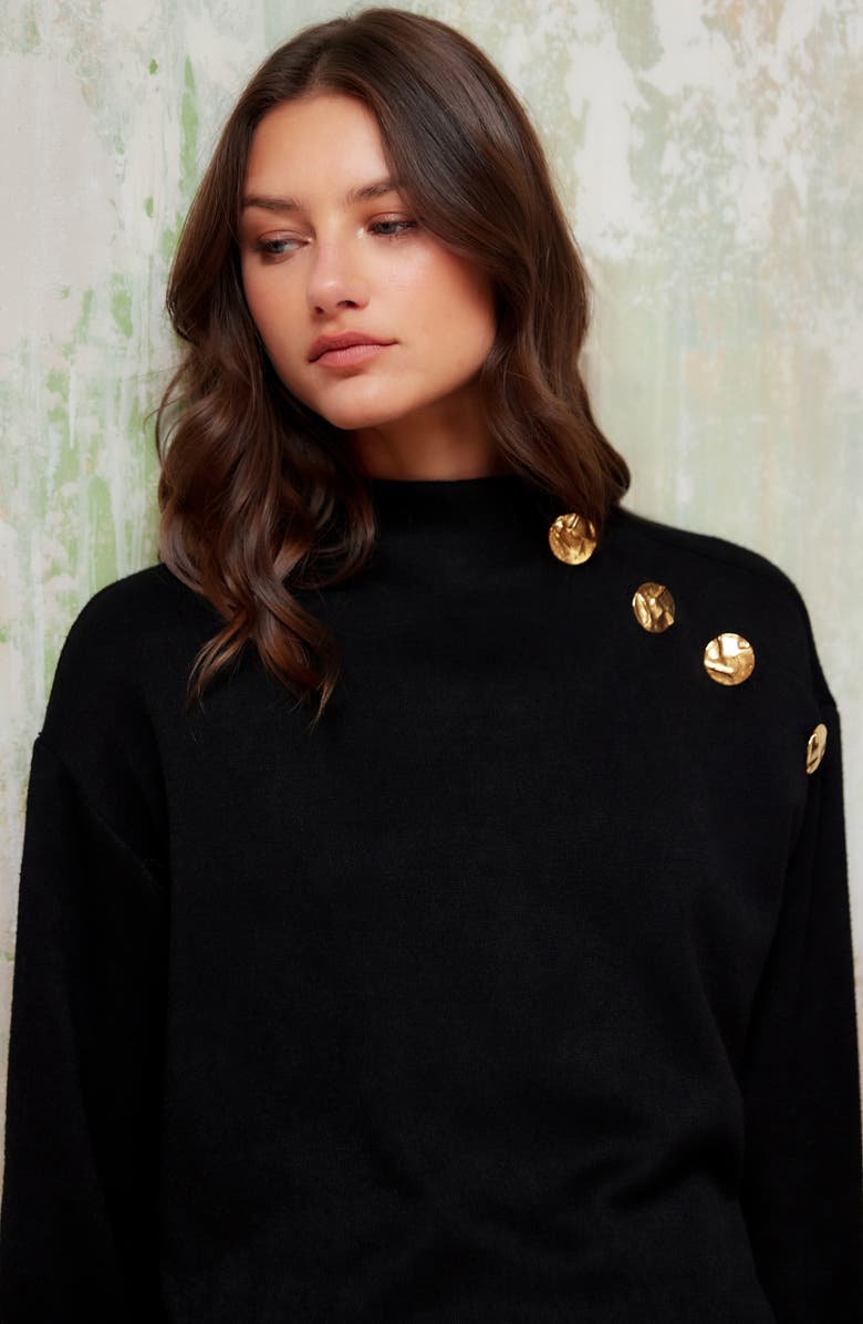 FIFTEEN TWENTY Brenna Funnel Neck Long Sleeve Knit Dress, Alternate, color,