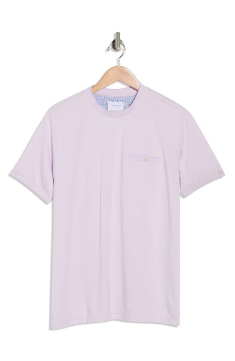 Tipped Crewneck Knit T-Shirt