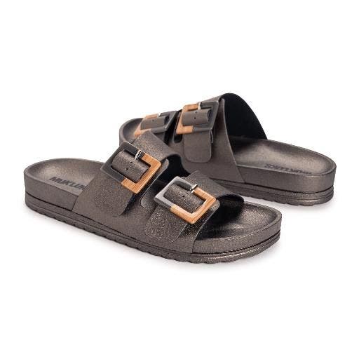 MUK LUKS Grand Cayman Sandal, Alternate, color, Pewter