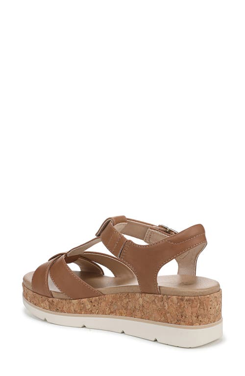 Dr. Scholl's Women's Once Again T-strap Wedge Sandals In Honey