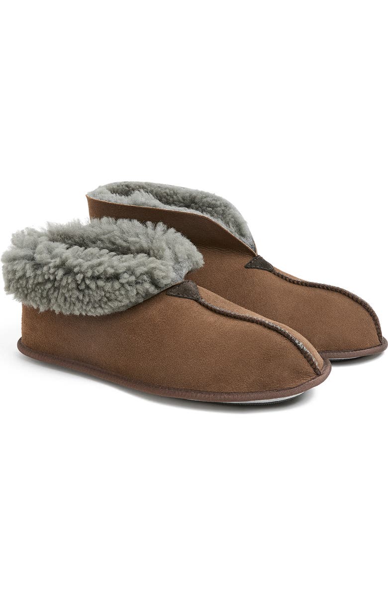 Celtic & Co. British Soft Sole Bootee Slipper, Alternate, color, Khaki