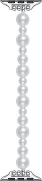 Posh Tech Maeve 42mm Imitation Pearl Apple Watch® Bracelet Watchband