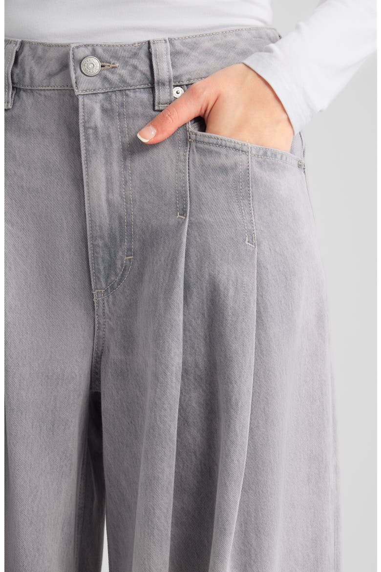 Slouchy Wide Leg Jeans, Alternate, color, LIGHT/ PASTEL GREY