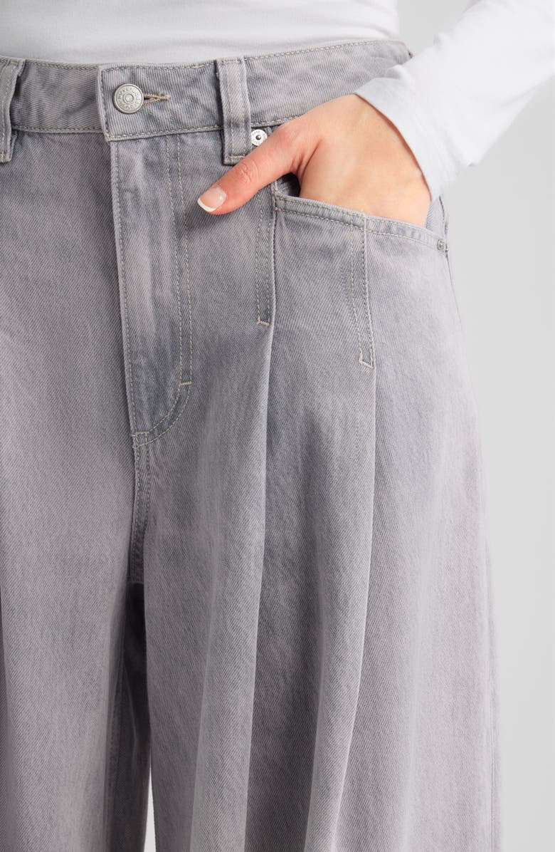 BOSS Orange Slouchy Wide Leg Jeans, Alternate, color, Light/ Pastel Grey