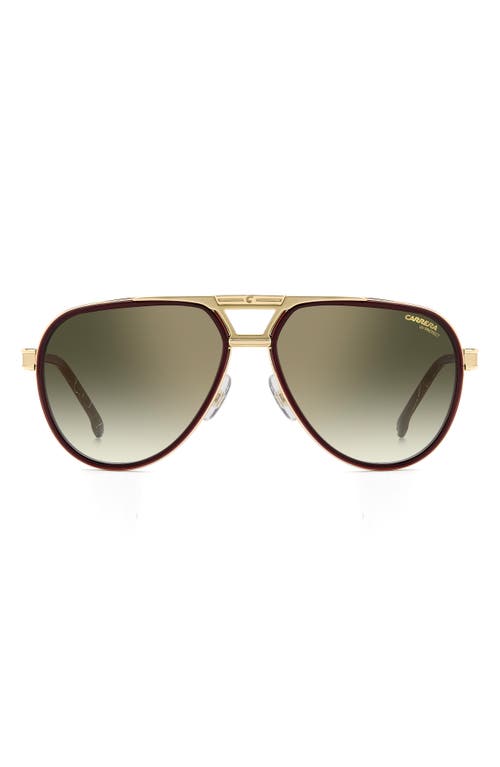 Carrera Eyewear 61mm Gradient Pilot Sunglasses