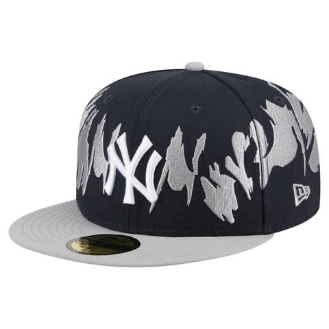 Men's New Era Navy/Gray New York Yankees Retro Pattern 59FIFTY Fitted Hat