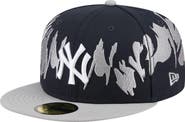 New Era Men's New Era Navy/Gray New York Yankees Retro Pattern 59FIFTY Fitted Hat