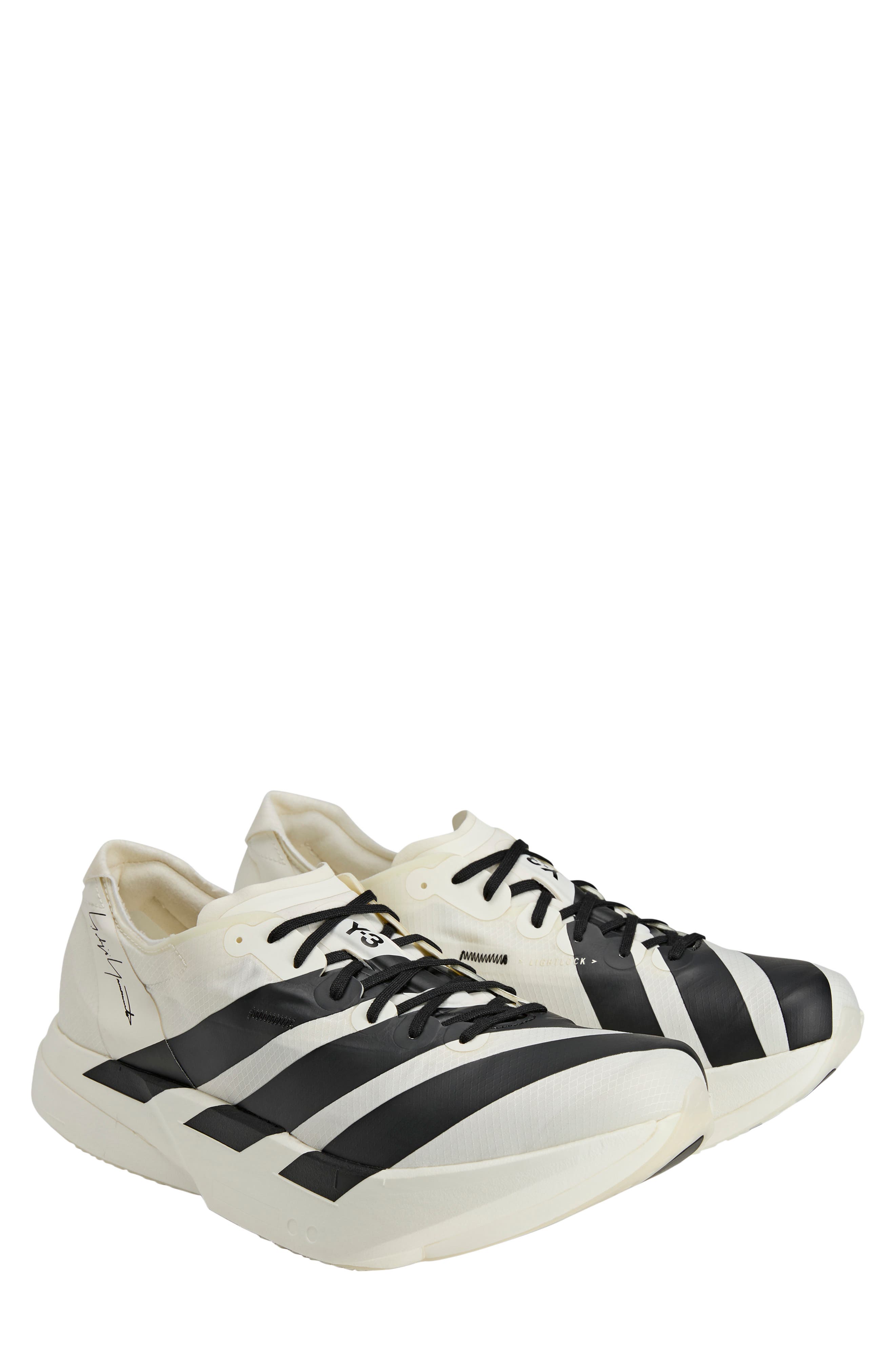 Adios Pro 4 Running Shoe, Alternate, color, OWHITE/ OWHITE/ BLACK