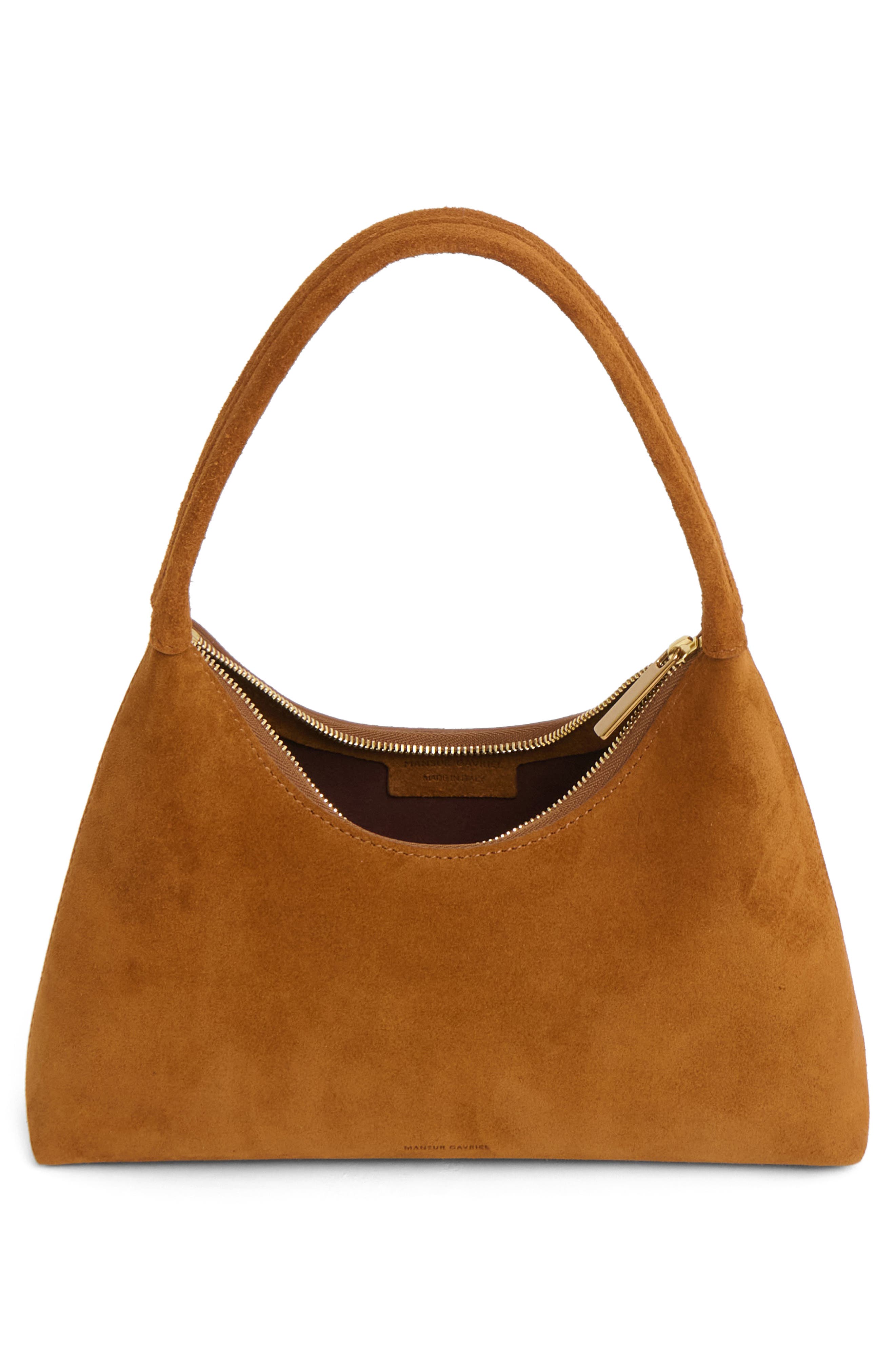 Mansur Gavriel Mini Candy Suede Shoulder Bag, Alternate, color, 
