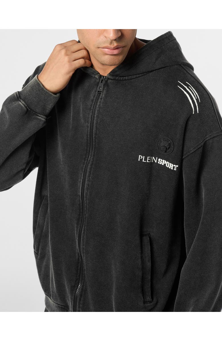 PLEIN SPORT Hoodie Sweat Jacket Men, Alternate, color, Black