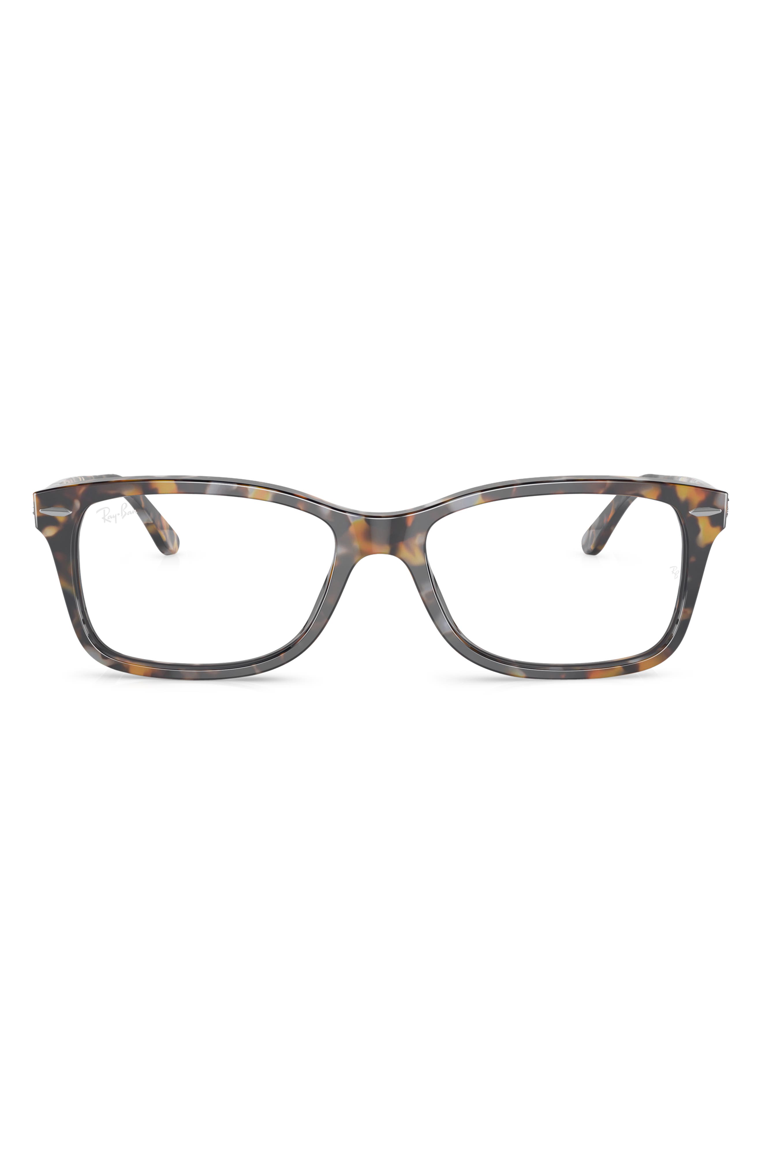 Ray Ban Ray-ban 53mm Square Optical Glasses In Multi