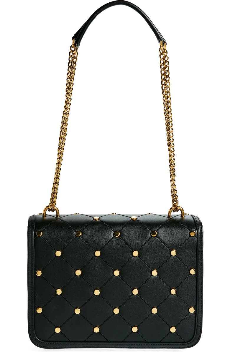 Love Moschino Studded Quilted Shoulder Bag, Alternate, color,