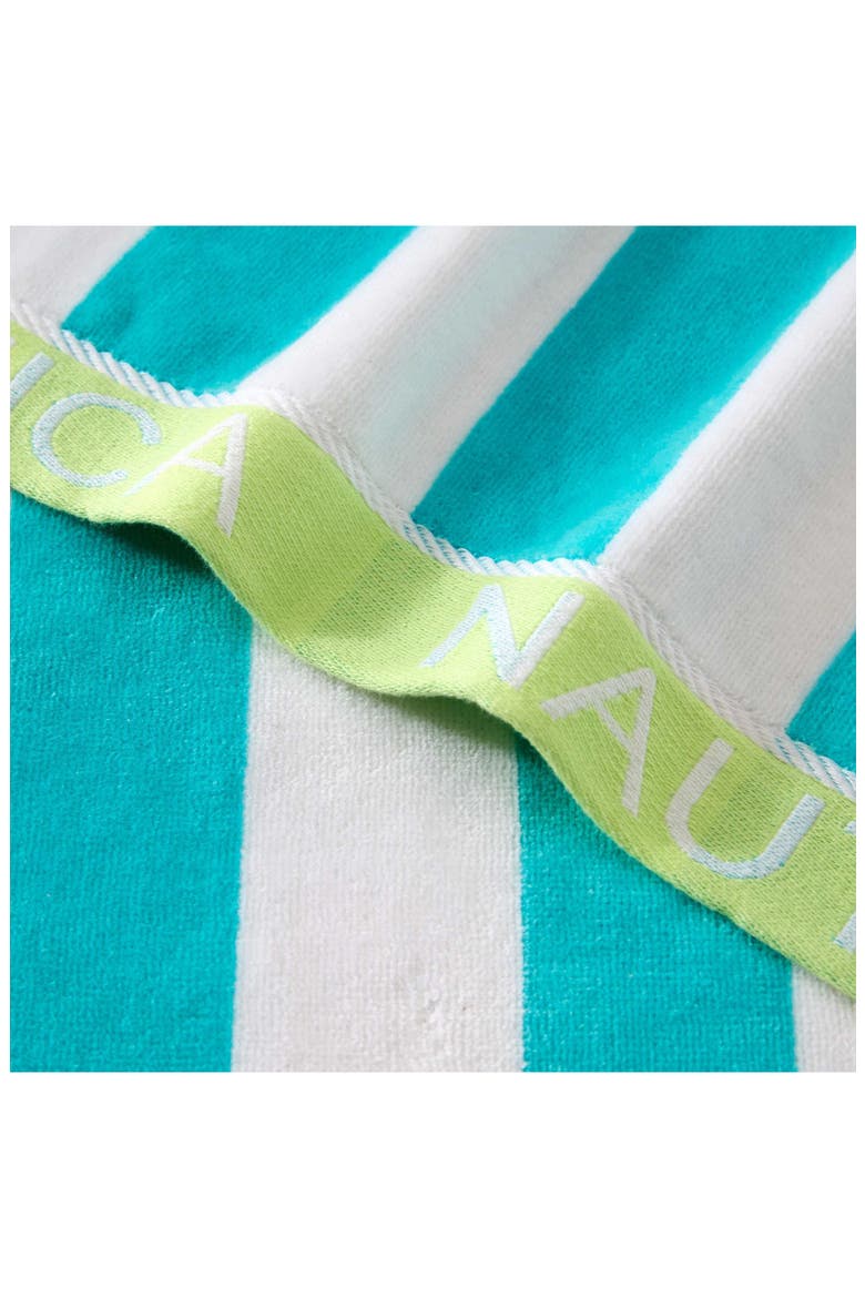 Set of 2 Cotton Blend Terry Beach Towels, Alternate, color, LIGHT / MEDIUM BLUE