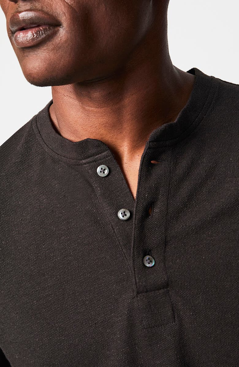 Billy Reid Short Sleeve Hemp & Cotton Henley, Alternate, color, 