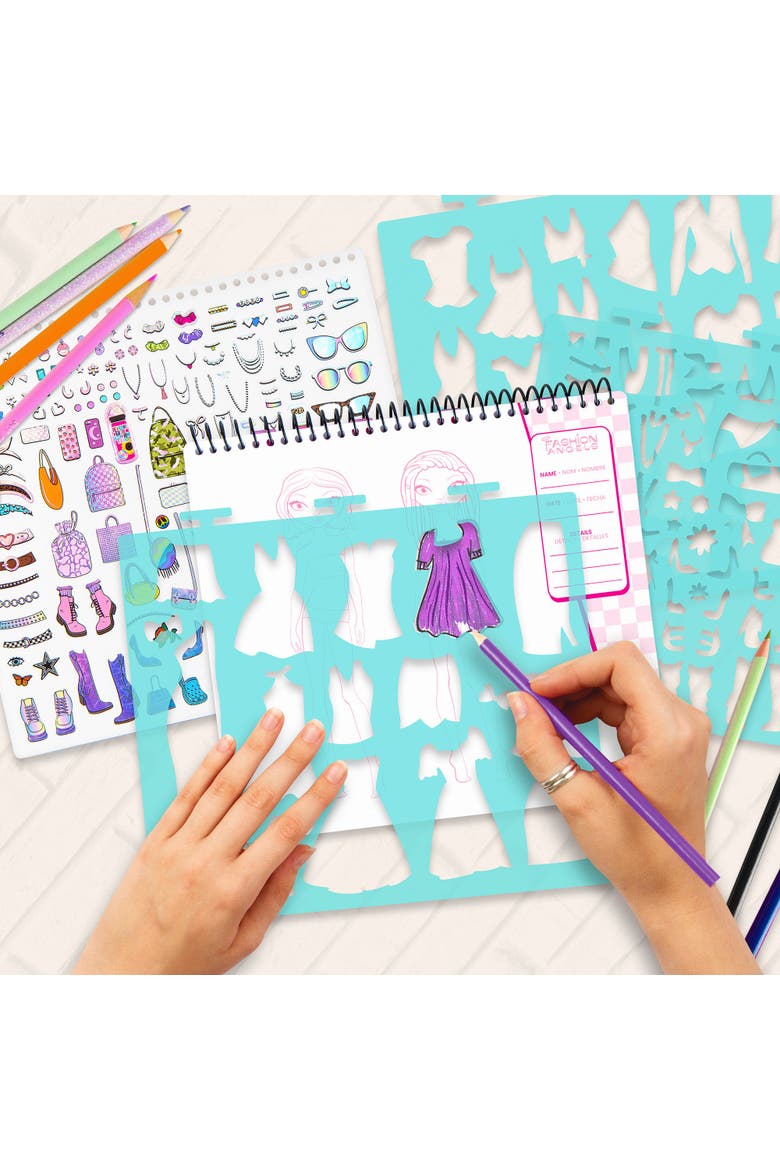 Sketch Portfolio Bundle Fashionista & Beauty Guru, Alternate, color, Multicolored