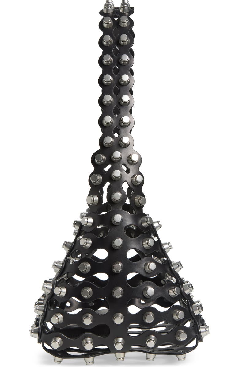 Alexander Wang Medium Rex Studded Cutout Leather Shoulder Bag, Alternate, color,