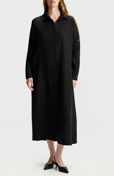 Levona Linen Relaxed Shirt Dress