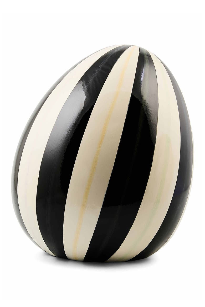 Courtly Stripe Medium Egg, Main, color, BLACK
