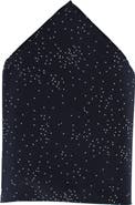 Trafalgar Mystere Metallic Star Light 12 x 12 Silk Pocket Square