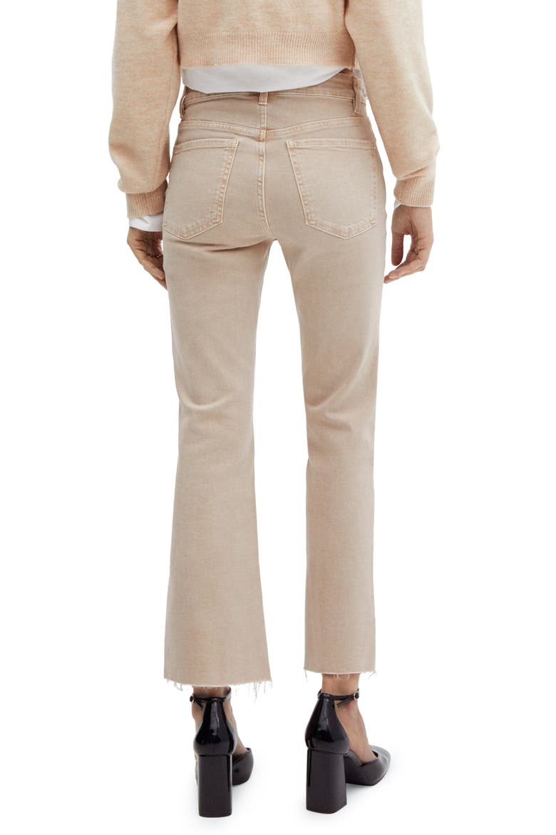 Crop Flare Jeans, Alternate, color, SAND