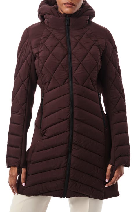 Maroon puffer coat hotsell