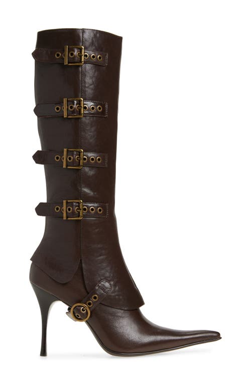 JEFFREY CAMPBELL JEFFREY CAMPBELL CORSETED POINTED TOE BOOT