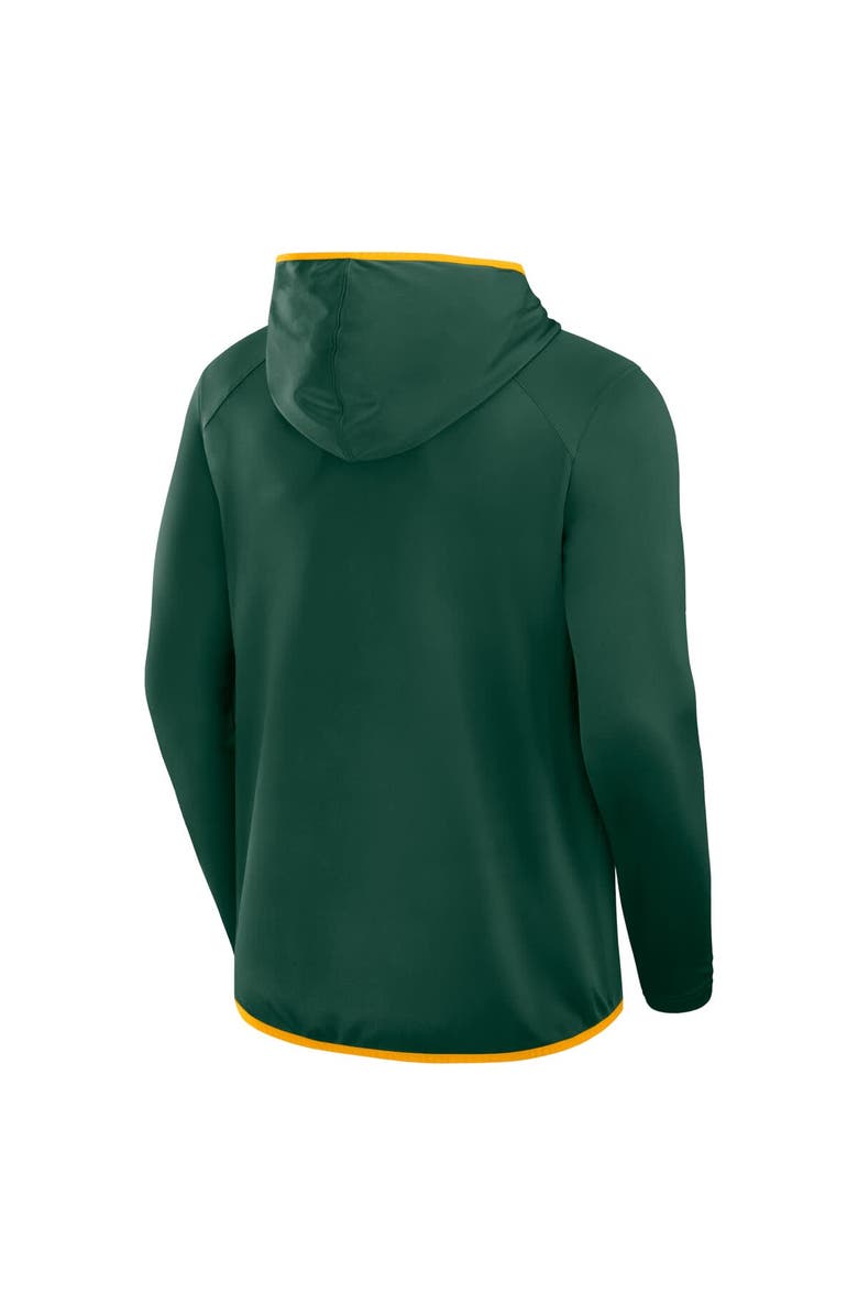 FANATICS Men's Fanatics Green Green Bay Packers Transitional Defender Hoodie Long Sleeve T-Shirt, Alternate, color,