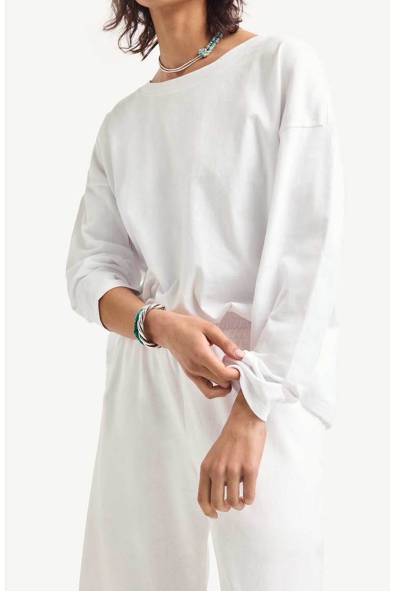 Coast Cotton Blend Sweatshirt, Alternate, color, WHITE