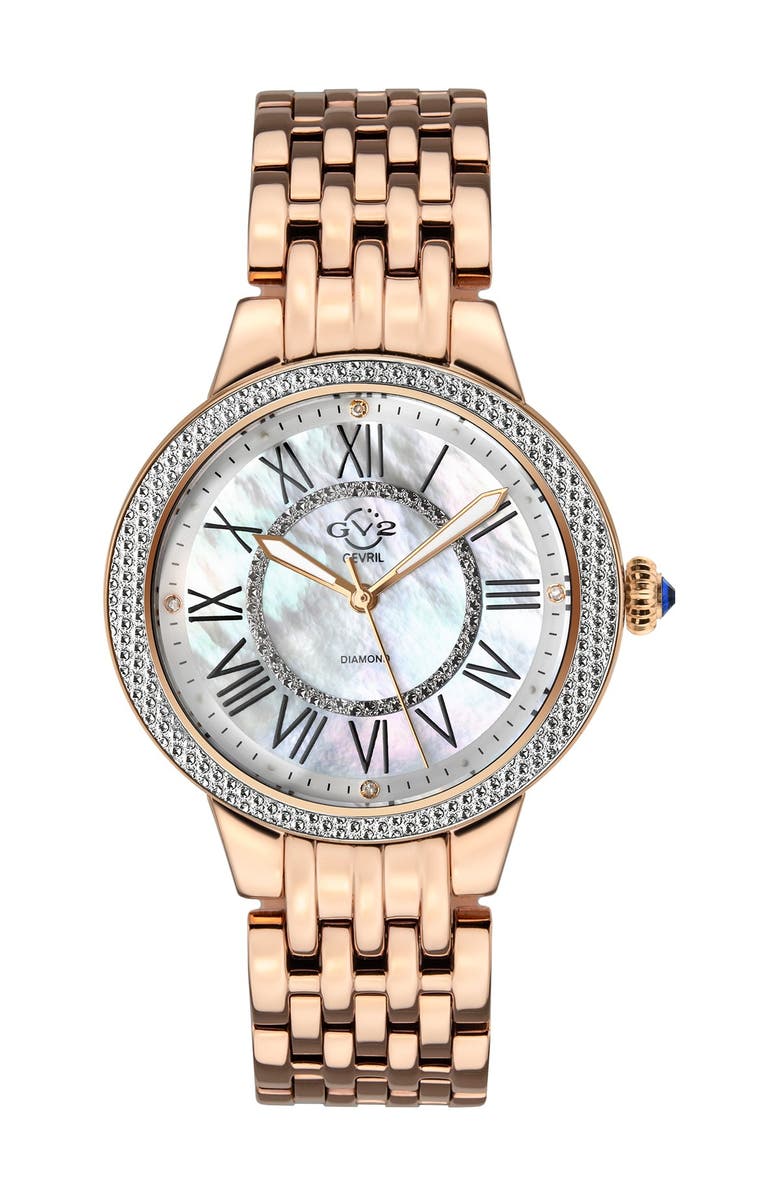 Women\'s GV2 Astor II Diamond MOP Dial Bracelet Watch, 38mm - 0.24 ctw GV2 Women main image 3