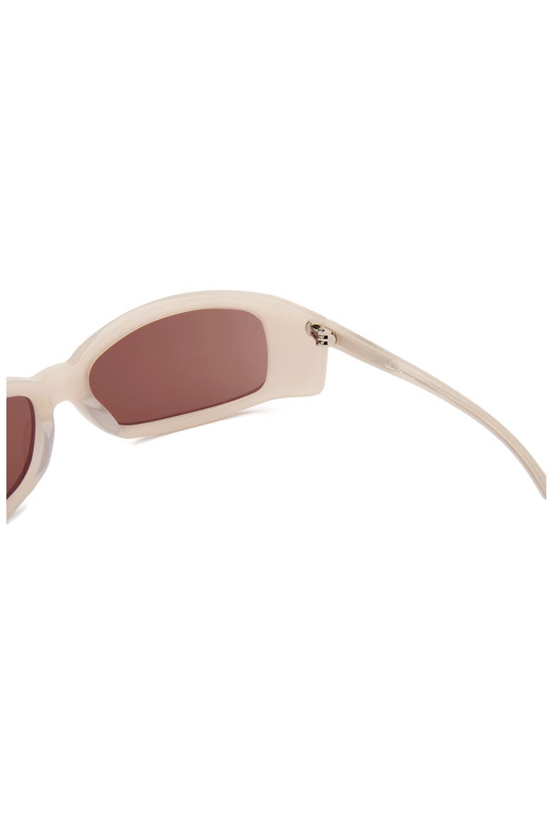 Slim Thique Wrap Sunglasses, Alternate, color, CREAM / BURNT ORANGE